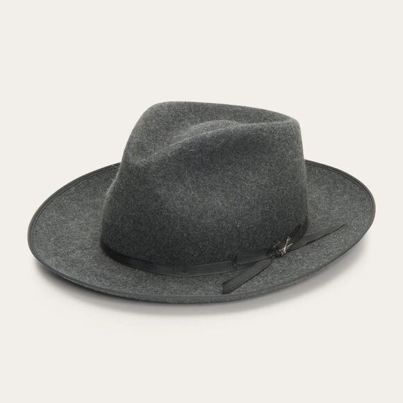 NWT STETSON THE ULTRALIGHT STRATOLINER WOOL FEDORA SIZE 7 1/8 (M) - Picture 1 of 9